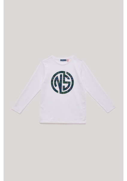 Bg Store Erkek Çocuk Beyaz T-Shirt