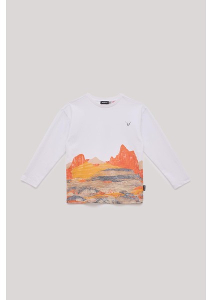 Bg Store Erkek Çocuk Beyaz T-Shirt