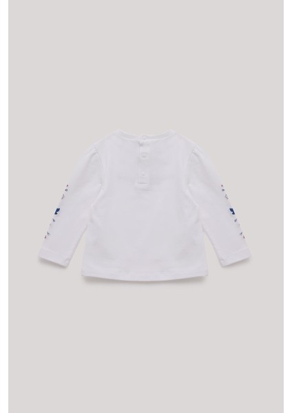 Bg Store Kız Bebek Beyaz T-Shirt