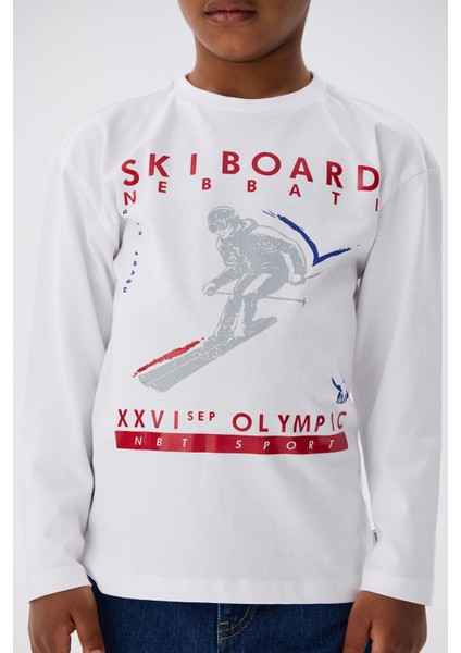 Bg Store Erkek Çocuk Beyaz T-Shirt