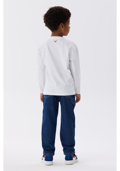 Bg Store Erkek Çocuk Beyaz T-Shirt