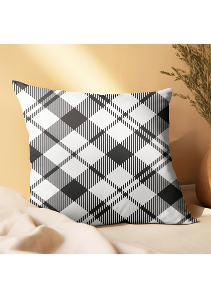 Ekose Tasarımlı 2'li Yastık Içi ve Kırlent Kılıfı 45CM 113417 modelleri