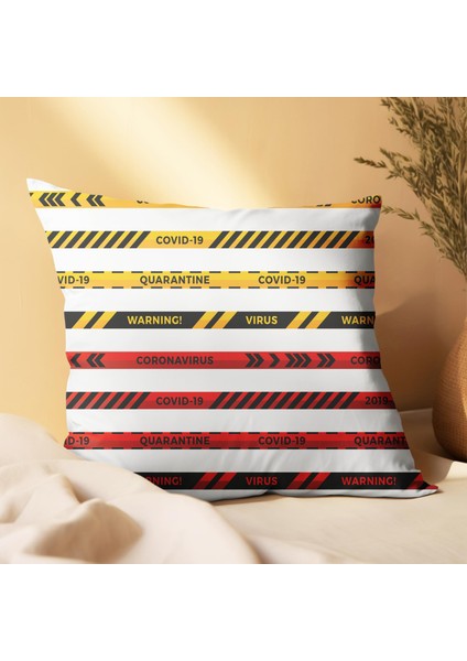 Nostaljik Vosvos Tasarımlı 2'li Yastık Içi ve Kırlent Kılıfı 45CM 113549