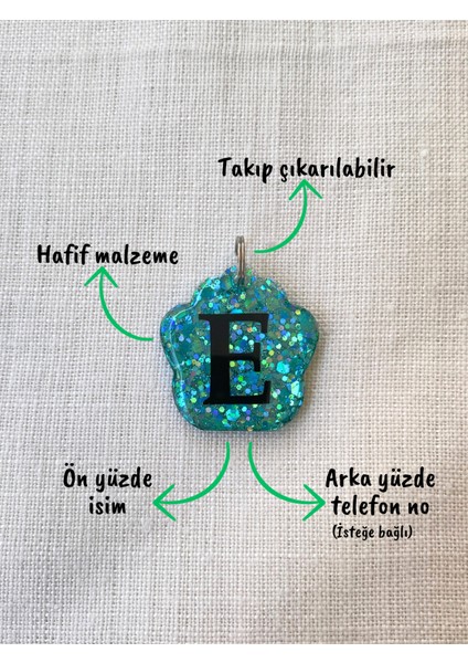 Pati Şeklinde Kedi/ Küçük- Orta Irk Köpek- Isimliği/ Künyesi fırsatları