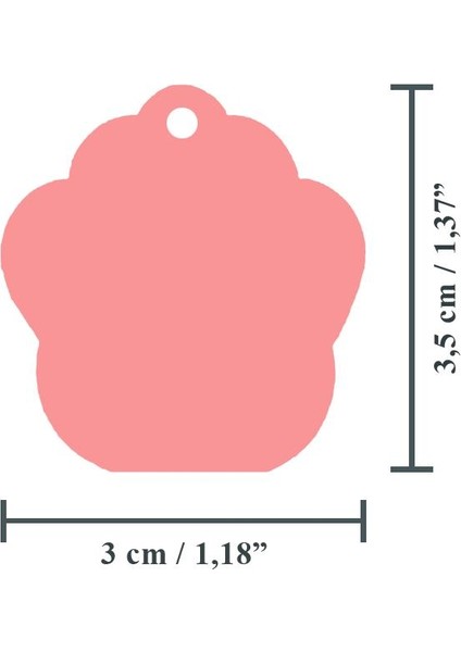 Pati Şeklinde Kedi/ Küçük- Orta Irk Köpek- Isimliği/ Künyesi modelleri