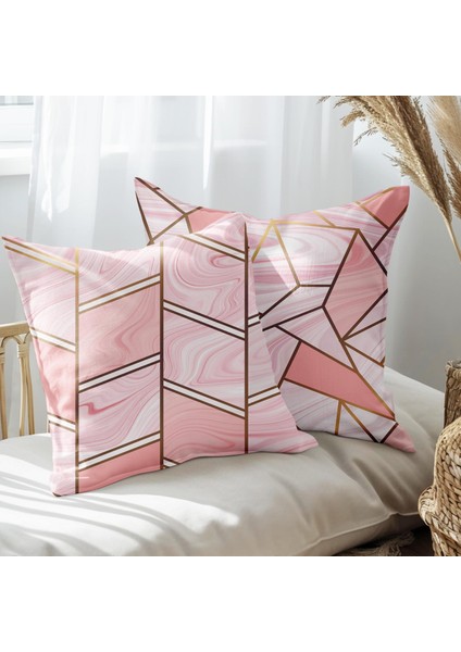 Modern Tasarımlı 2'li Yastık Içi ve Kırlent Kılıfı 45CM 113495