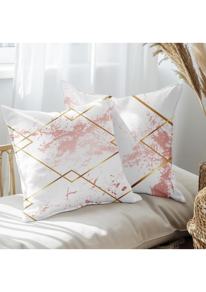 Modern Tasarımlı 2'li Yastık Içi ve Kırlent Kılıfı 45CM 113426