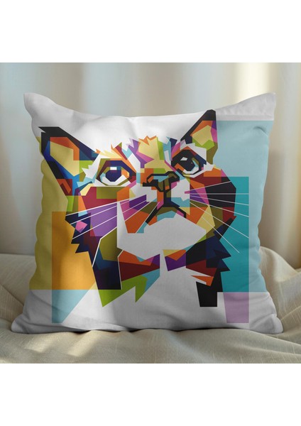 Kedi ve Köpek Tasarımlı 2'li Yastık Içi ve Kırlent Kılıfı 45CM 113424 fiyatları