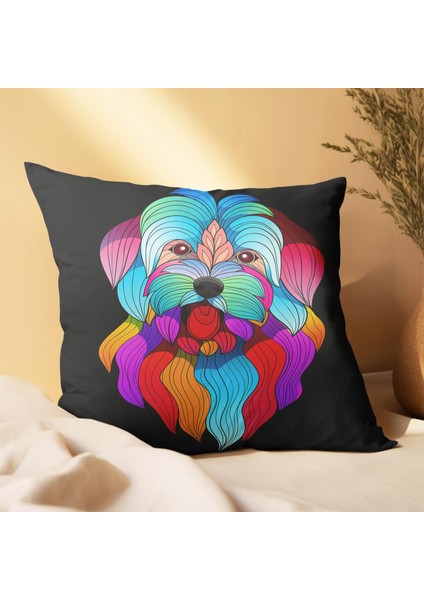 Kedi ve Köpek Tasarımlı 2'li Yastık Içi ve Kırlent Kılıfı 45CM 113424 modelleri