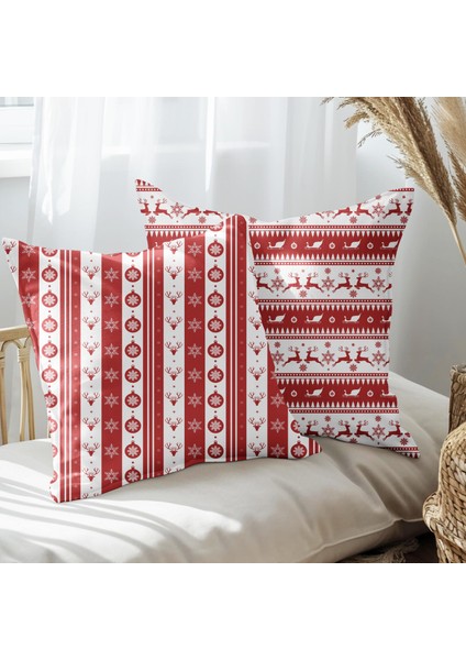 Yeni Yıla Özelgeyik Tasarımlı 2'li Yastık Içi ve Kırlent Kılıfı 45CM 113586
