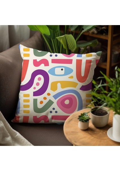 Modern Tasarımlı 4'lü Yastık Içi ve Kırlent Kılıfı 45CM 113698