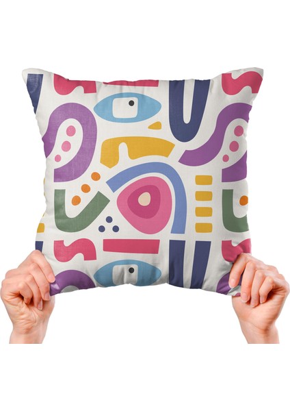 Modern Tasarımlı 4'lü Yastık Içi ve Kırlent Kılıfı 45CM 113698