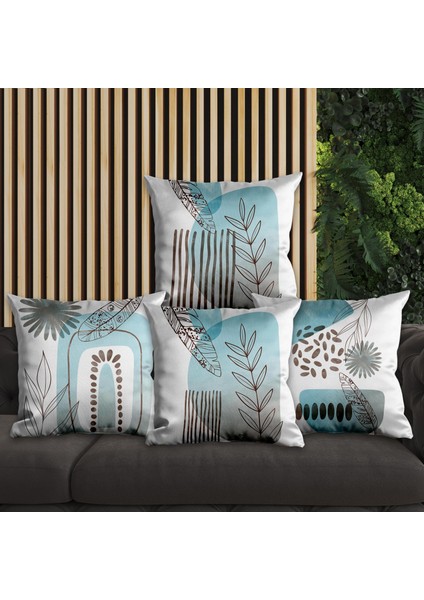 Modern Tasarımlı 4'lü Yastık Içi ve Kırlent Kılıfı 45CM 113721