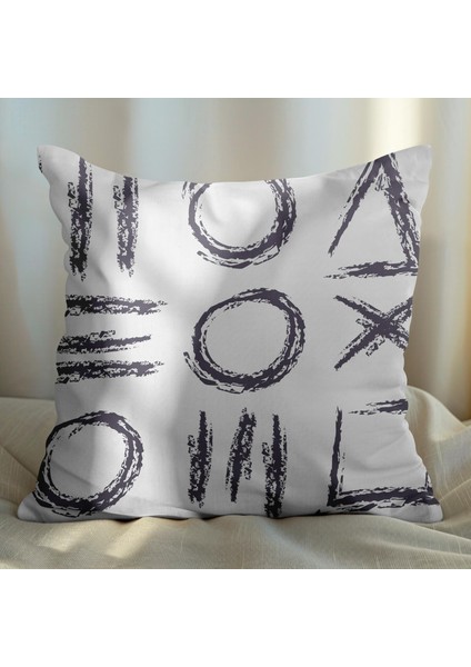 Modern Tasarımlı 2'li Yastık Içi ve Kırlent Kılıfı 45CM 113464