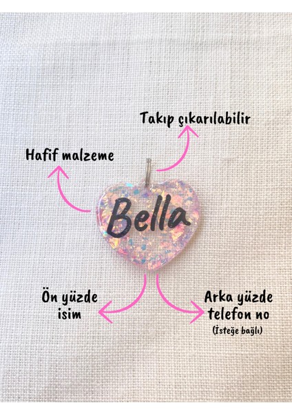 Kalp Şeklinde Kedi/ Küçük- Orta Irk Köpek- Isimliği/ Künyesi fırsatları