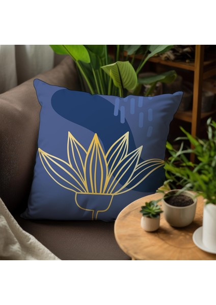 Çiçek Tasarımlı 4'lü Yastık Içi ve Kırlent Kılıfı 45CM 113756 fırsatları