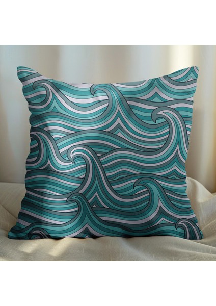 Dalga Tasarımlı 2'li Yastık Içi ve Kırlent Kılıfı 45CM 113469 fiyatları