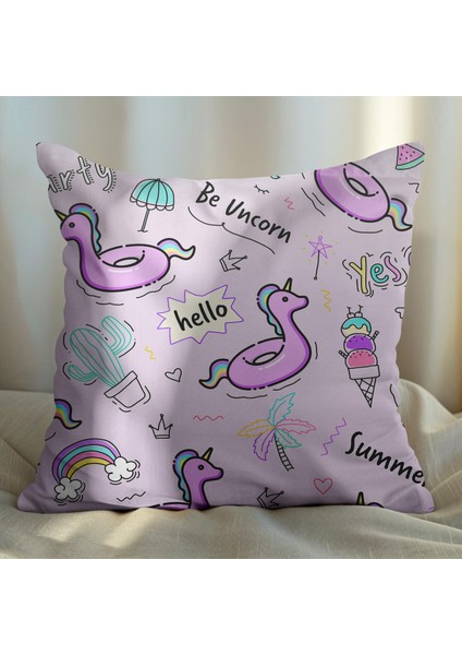 Modern Tasarımlı 2'li Yastık Içi ve Kırlent Kılıfı 45CM 113568