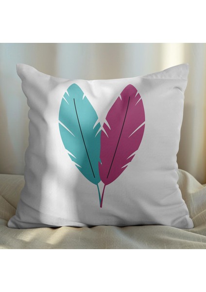 Renkli Tüy Tasarımlı 4'lü Yastık Içi ve Kırlent Kılıfı 45CM 113713 fiyatları