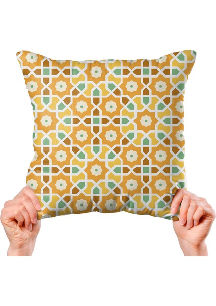 Geleneksel Mandala Tasarımlı 4'lü Yastık Içi ve Kırlent Kılıfı 45CM 113799 indirimleri
