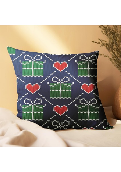 Yeni Yıla Özel Tasarımlı 2'li Yastık Içi ve Kırlent Kılıfı 45CM 113619 modelleri