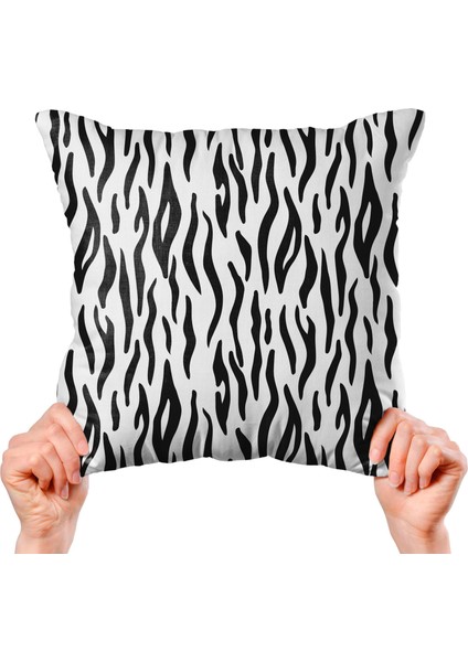 Zebra ve Leopar Desenli 4'lü Yastık Içi ve Kırlent Kılıfı 45CM 113852