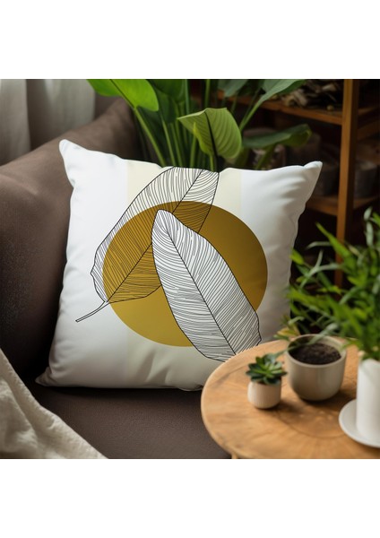 Çiçek Tasarımlı 4'lü Yastık Içi ve Kırlent Kılıfı 45CM 113775 fırsatları