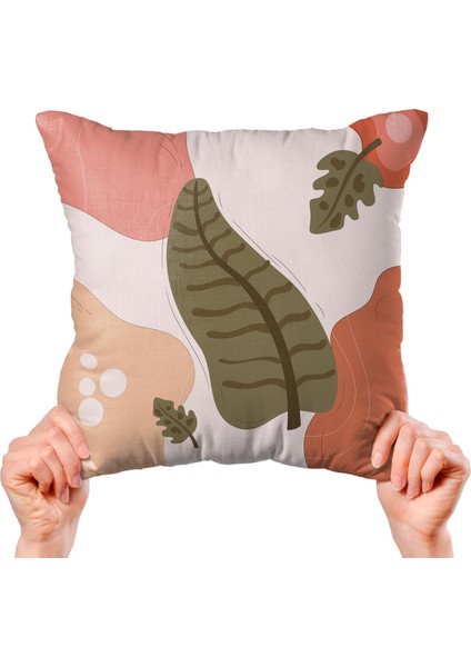 Yaprak Tasarımlı 4'lü Yastık Içi ve Kırlent Kılıfı 45CM 113668 indirimleri