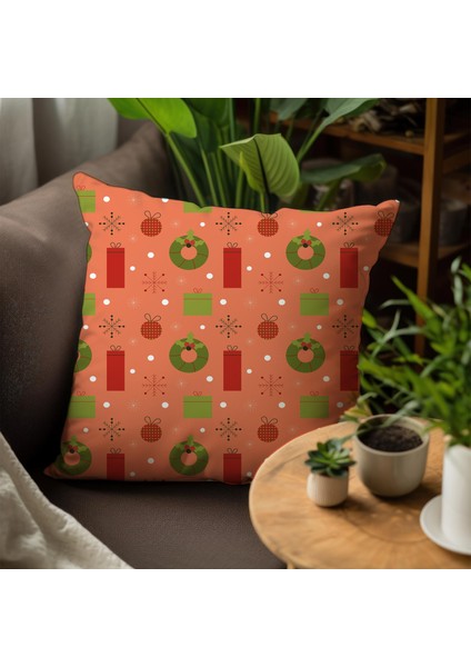 Yeni Yıla Özel Tasarımlı 4'lü Yastık Içi ve Kırlent Kılıfı 45CM 113734 fırsatları