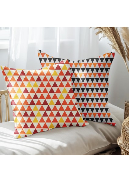 Modern Tasarımlı 2'li Yastık Içi ve Kırlent Kılıfı 45CM 113557