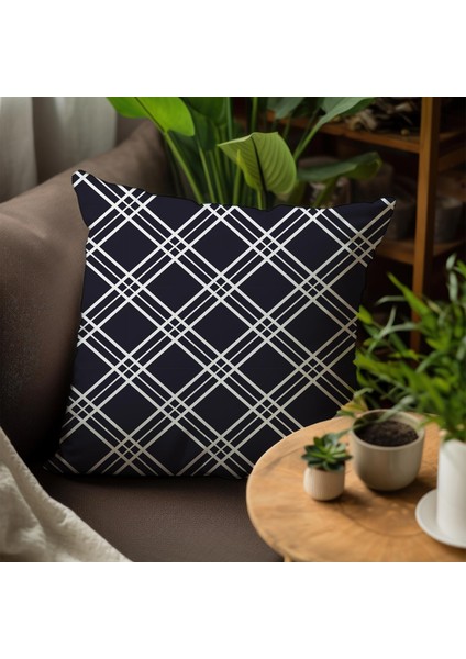 Çizgisel Tasarımlı 4'lü Yastık Içi ve Kırlent Kılıfı 45CM 113793