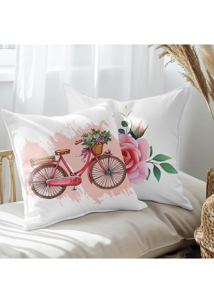 Modern Tasarımlı 2'li Yastık Içi ve Kırlent Kılıfı 45CM 113521