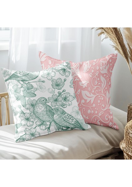 Modern Tasarımlı 2'li Yastık Içi ve Kırlent Kılıfı 45CM 113543