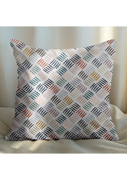 Modern Tasarımlı 2'li Yastık Içi ve Kırlent Kılıfı 45CM 113634