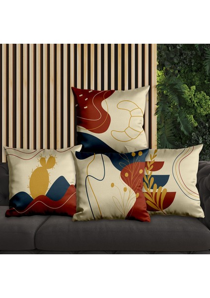 Modern Tasarımlı 4'lü Yastık Içi ve Kırlent Kılıfı 45CM 113658