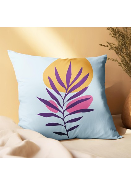 Renkli Yaprak Tasarımlı 4'lü Yastık Içi ve Kırlent Kılıfı 45CM 113712 modelleri