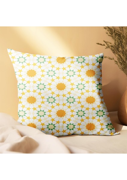 Geleneksel Mandala Tasarımlı 4'lü Yastık Içi ve Kırlent Kılıfı 45CM 113800