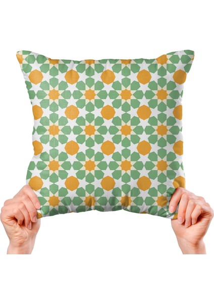 Geleneksel Mandala Tasarımlı 4'lü Yastık Içi ve Kırlent Kılıfı 45CM 113800