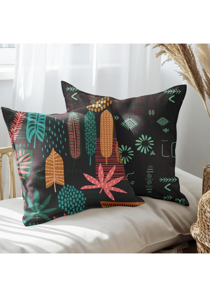 Modern Tasarımlı 2'li Yastık Içi ve Kırlent Kılıfı 45CM 113581