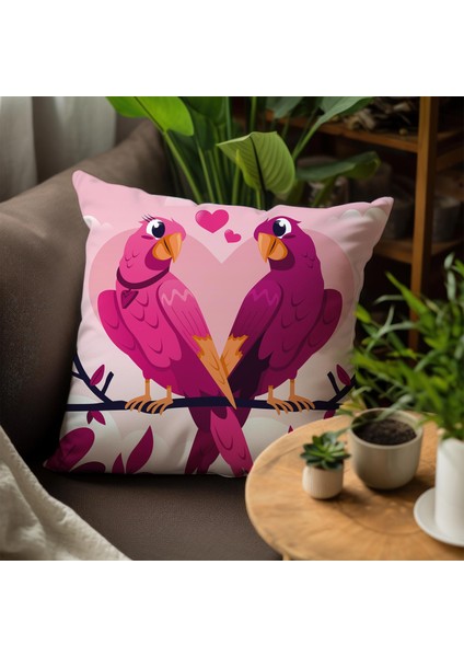 Aşk Tasarımlı 4'lü Yastık Içi ve Kırlent Kılıfı 45CM 113643
