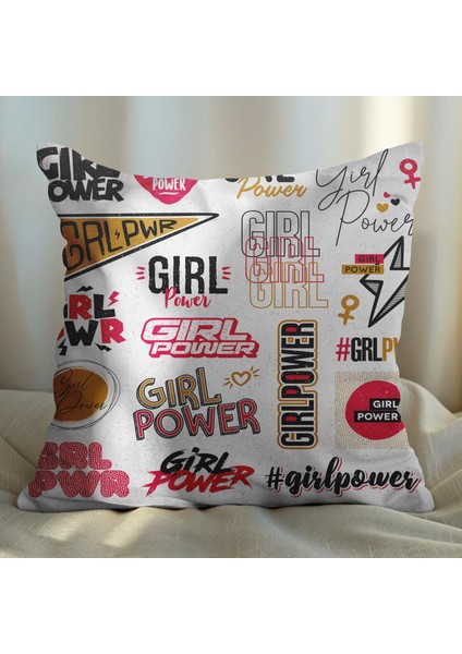 Girl Power Tasarımlı 4'lü Yastık Içi ve Kırlent Kılıfı 45CM 113846 fiyatları