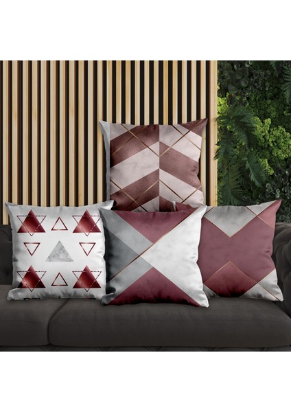 Modern Tasarımlı 4'lü Yastık Içi ve Kırlent Kılıfı 45CM 113848