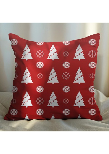 Yeni Yıla Özelyılbaşı Ağacı Tasarımlı 2'li Yastık Içi ve Kırlent Kılıfı 45CM 113592 fiyatları