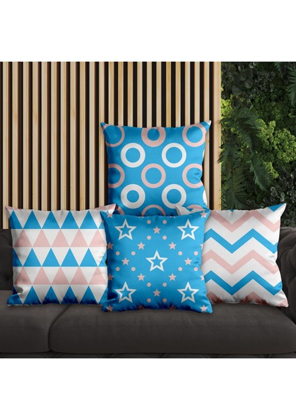 Modern Tasarımlı 4'lü Yastık Içi ve Kırlent Kılıfı 45CM 113663