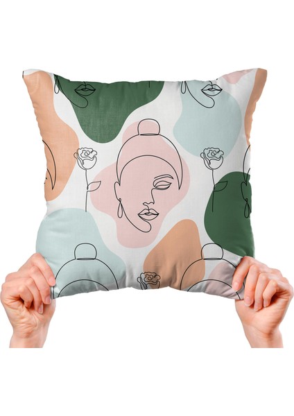 Modern Tasarımlı 4'lü Yastık Içi ve Kırlent Kılıfı 45CM 113670 indirimleri