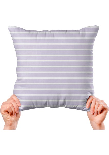 Çizgisel Tasarımlı 4'lü Yastık Içi ve Kırlent Kılıfı 45CM 113788