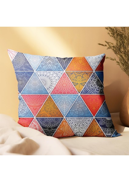 Geleneksel Uğurlu Fil Tasarımlı 2'li Yastık Içi ve Kırlent Kılıfı 45CM 113584 modelleri