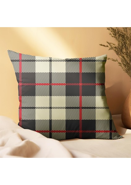 Ekose ve Çiçek Tasarımlı 2'li Yastık Içi ve Kırlent Kılıfı 45CM 113633 modelleri