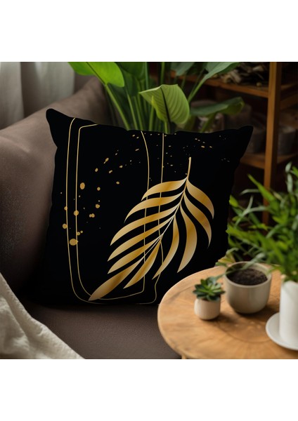 Yaprak Tasarımlı 4'lü Yastık Içi ve Kırlent Kılıfı 45CM 113807