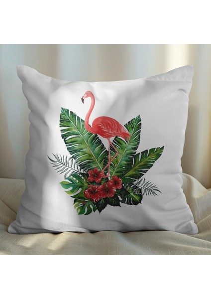 Flamingo Tasarımlı 2'li Yastık Içi ve Kırlent Kılıfı 45CM 113476 fiyatları
